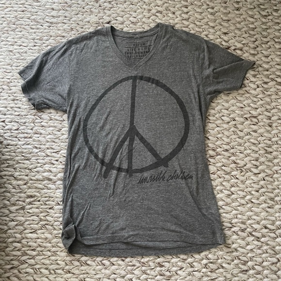 Ultra Soft Graphic Charity V-Neck T-Shirt - Picture 1 of 4